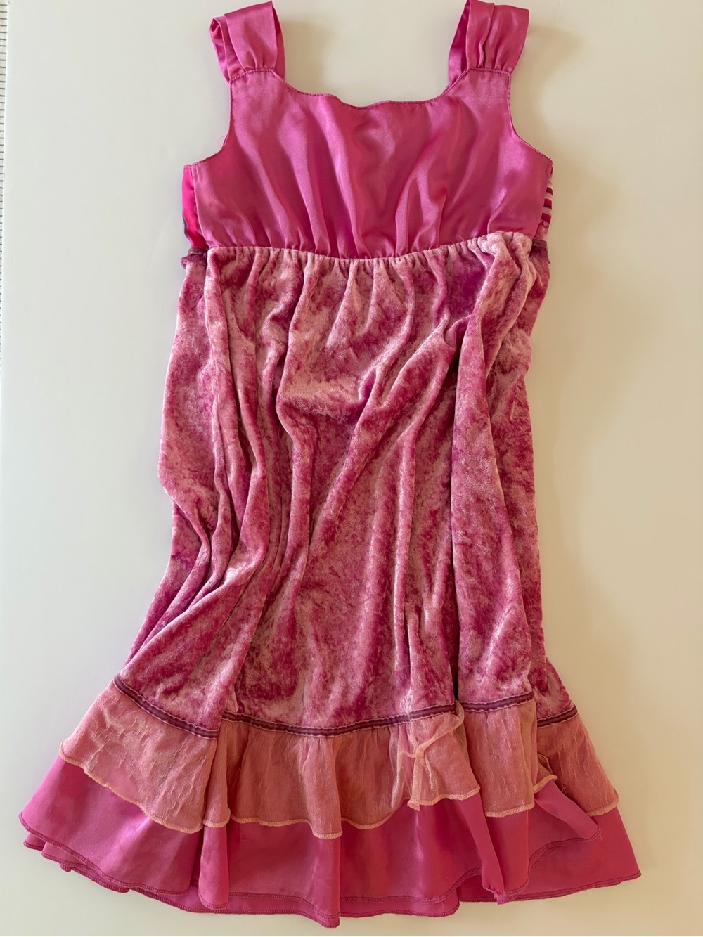 The Disney Store Pink Velour Girls Princess Nightgown Size S (4-5) - Picture 2 of 10